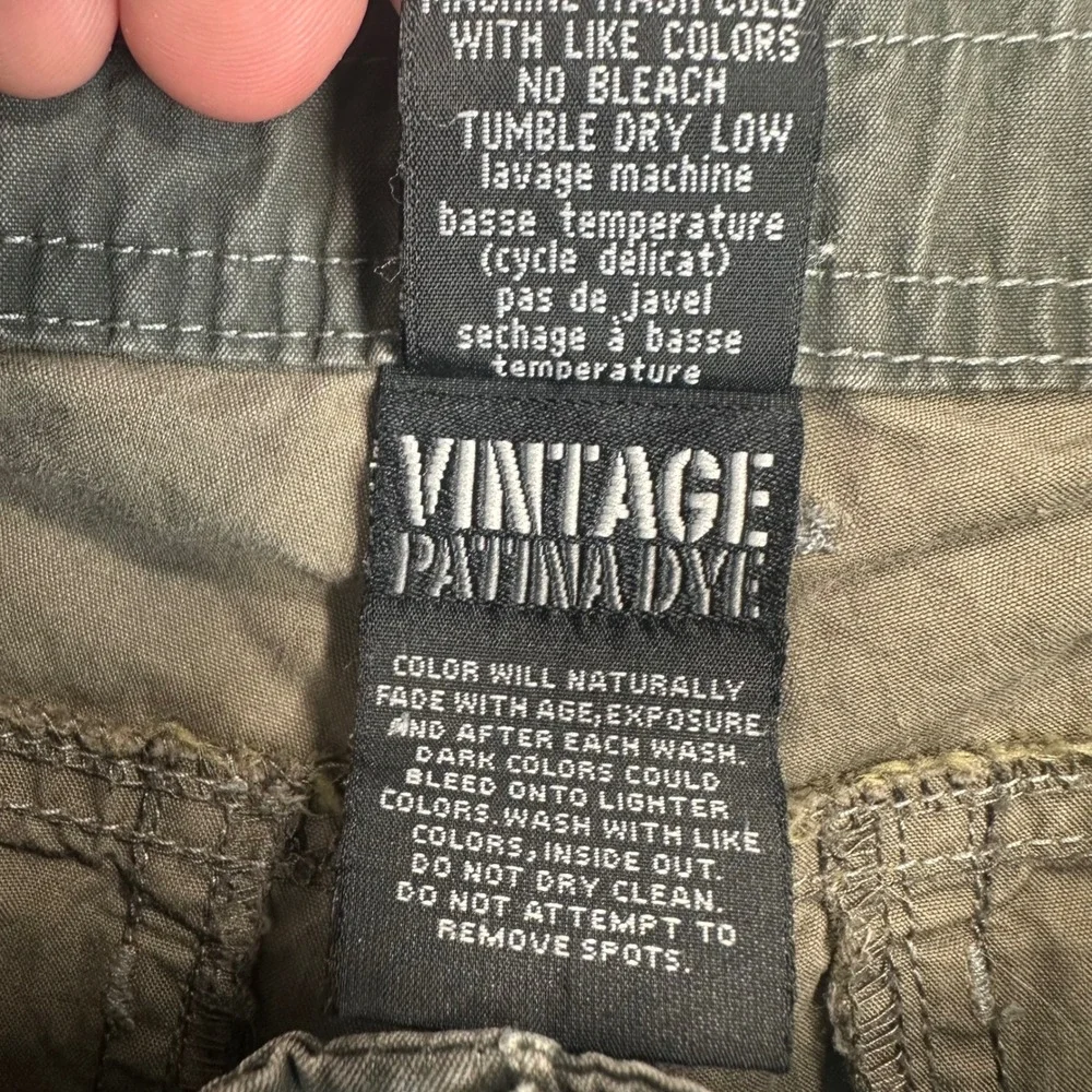 Kuhl Hiking Utility Cargo Ramblr Shorts Mens 32 Olive Green Vintage Patina Dye